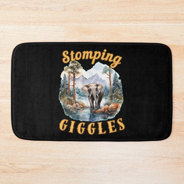 Item preview, Stomping Giggles. watercolor elephant designed and sold by ElephantVibes.