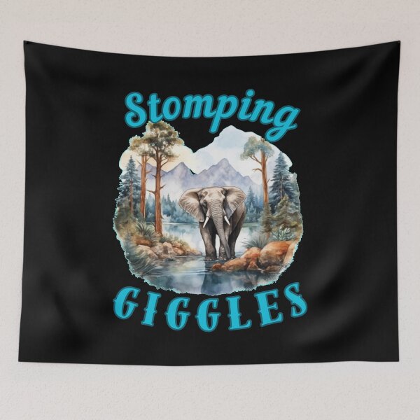 Item preview, Stomping Giggles. adorable elephant designed and sold by ElephantVibes.