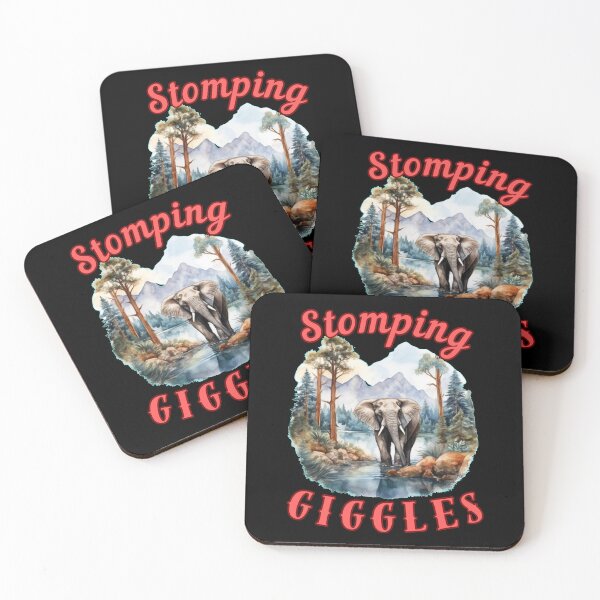 Item preview, Stomping Giggles. happy elephant designed and sold by ElephantVibes.