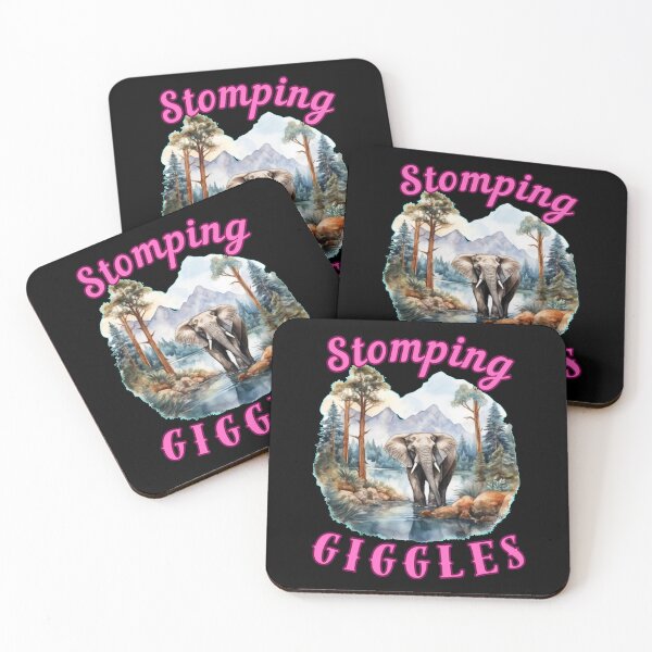 Item preview, Stomping Giggles. elephant saying designed and sold by ElephantVibes.