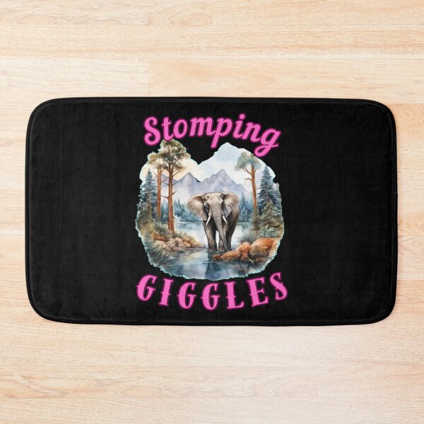 Item preview, Stomping Giggles. elephant saying designed and sold by ElephantVibes.