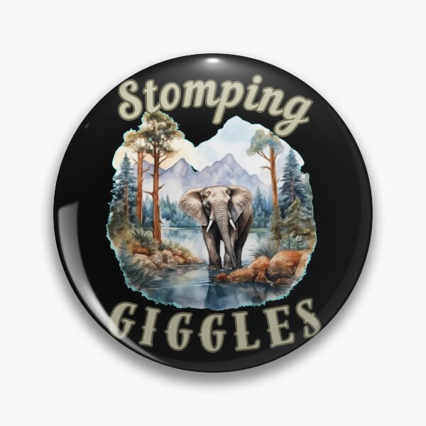 Item preview, Stomping Giggles. elephant quote designed and sold by ElephantVibes.