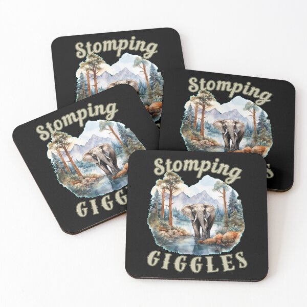 Item preview, Stomping Giggles. elephant quote designed and sold by ElephantVibes.