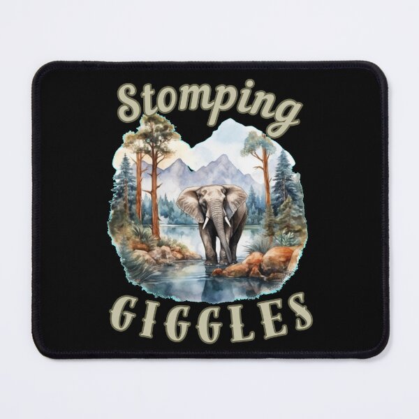 Item preview, Stomping Giggles. elephant quote designed and sold by ElephantVibes.