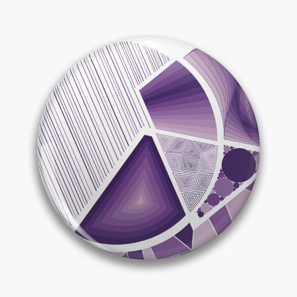 Item preview, Purple Deconstructed Shapes - Diamond Circle Trapezoid designed and sold by DHTDesigns.