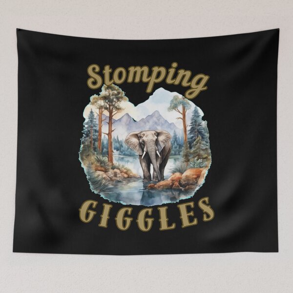 Item preview, Stomping Giggles. Flower elephant designed and sold by ElephantVibes.