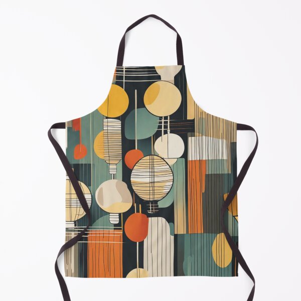 Item preview, Copy of A pattern of abstract Mid century modern lighting, table and lantern pattern in a vintage colourful classic style designed and sold by Haiii-Designs.