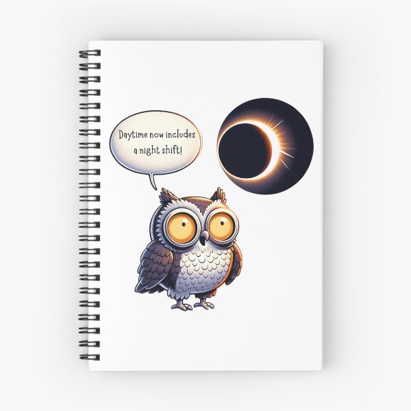 Item preview, Night Shift Owl: Solar Eclipse Surprise! designed and sold by SrijanaByAnu.