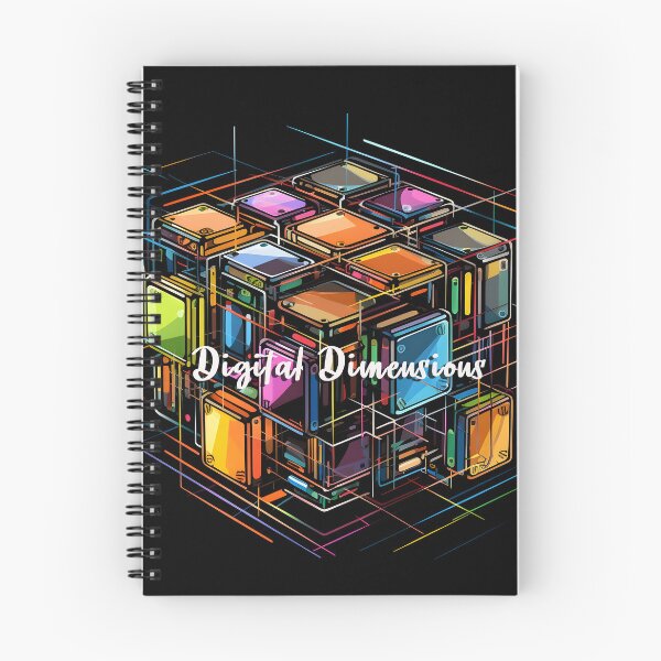 Item preview, Cybernetic Cubes - Neon Puzzle Matrix designed and sold by inkArtistryfine.