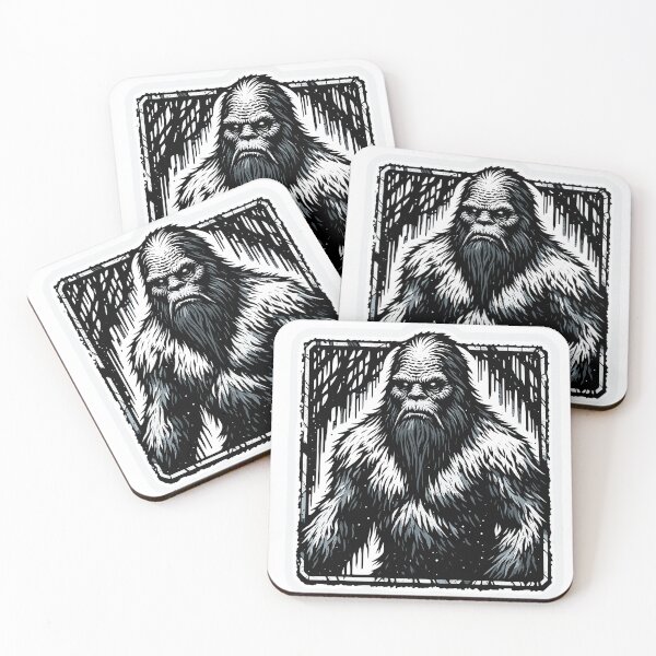 Item preview, Metal Sasquatch Sticker Etching designed and sold by Organic Creeps.