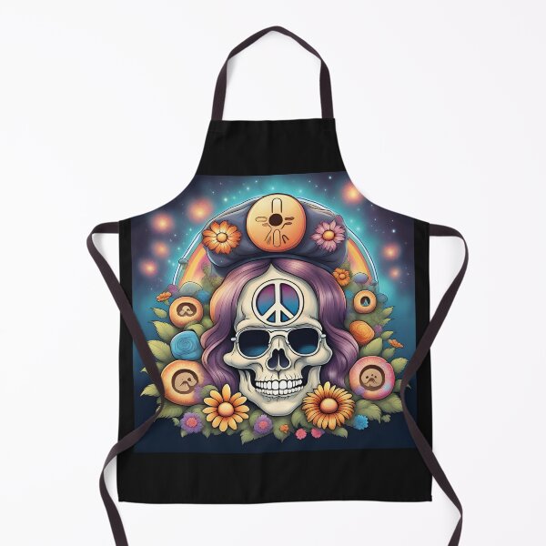 Item preview, Hippie Peace Skull designed and sold by Sheggie-2-Art.