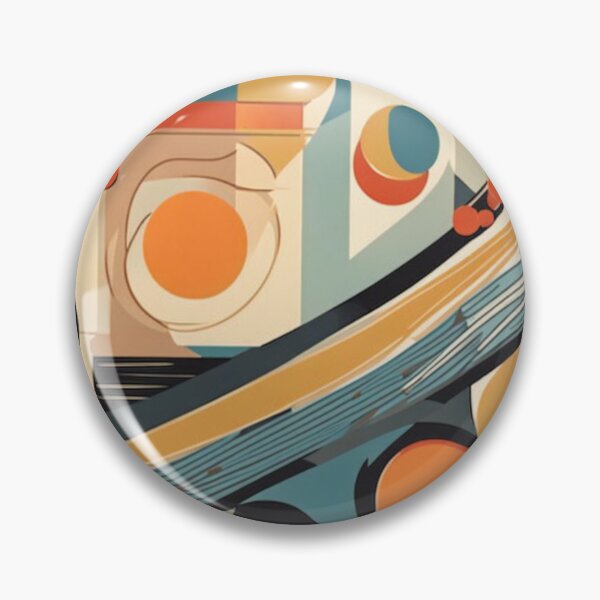 Item preview, Colourful abstract Mid century modern artwork in a vintage style designed and sold by Haiii-Designs.
