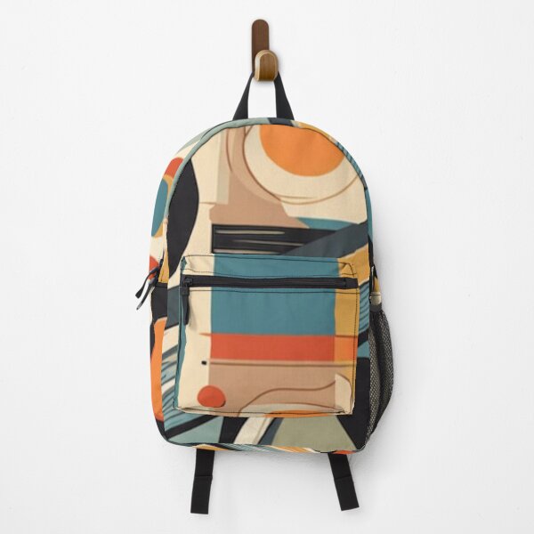 Item preview, Colourful abstract Mid century modern artwork in a vintage style designed and sold by Haiii-Designs.