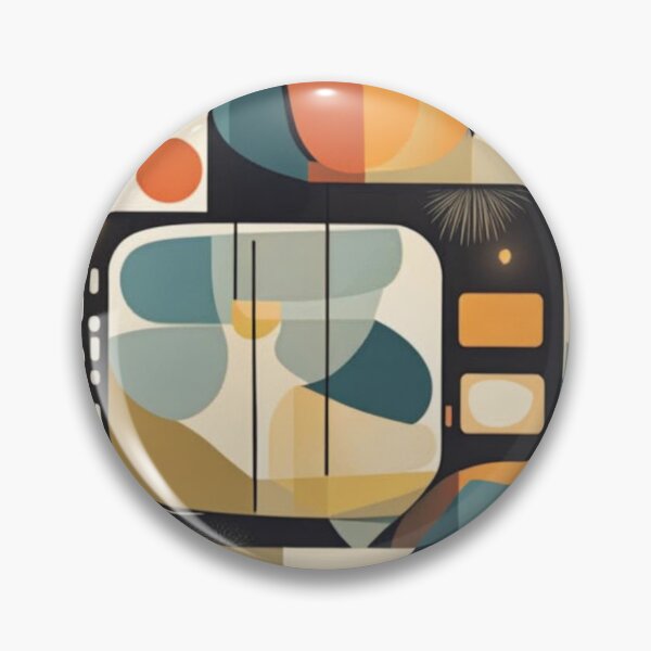 Item preview, Colorful abstract Mid century modern artwork in a vintage style designed and sold by Haiii-Designs.