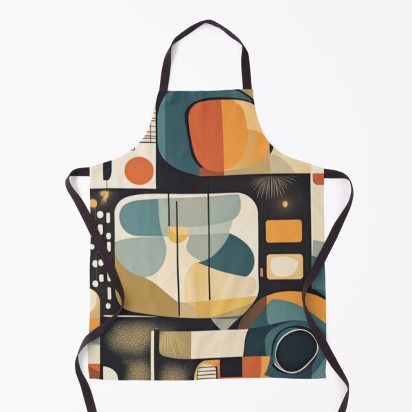 Item preview, Colorful abstract Mid century modern artwork in a vintage style designed and sold by Haiii-Designs.