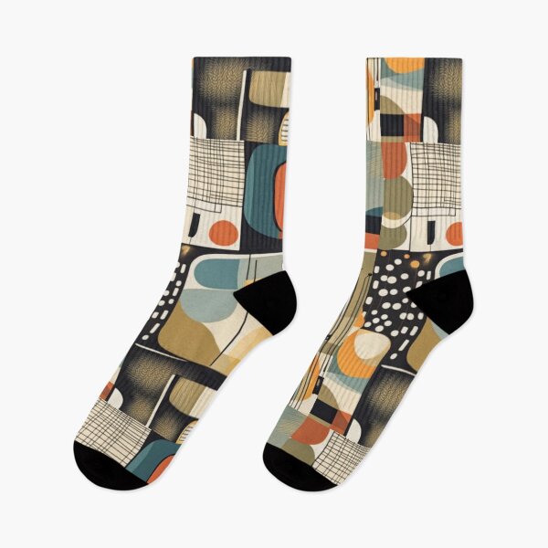 Item preview, Colorful abstract Mid century modern artwork in a vintage style designed and sold by Haiii-Designs.