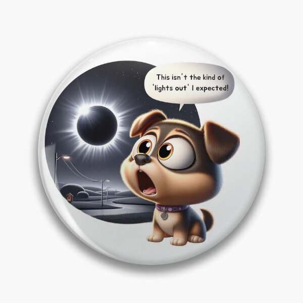 Item preview, Eclipse Pup: Unplanned 'Lights Out' Surprise! designed and sold by SrijanaByAnu.