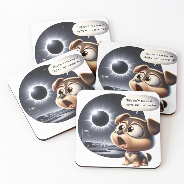 Item preview, Eclipse Pup: Unplanned 'Lights Out' Surprise! designed and sold by SrijanaByAnu.
