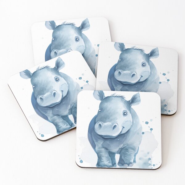Item preview, Hippo Watercolor designed and sold by Brendon987.