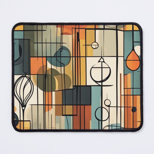 Item preview, Colorful abstract Mid century modern artwork in a vintage style designed and sold by Haiii-Designs.