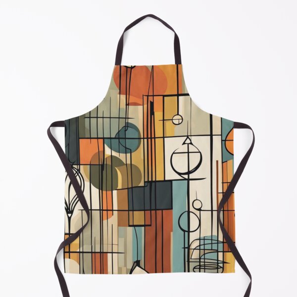 Item preview, Colorful abstract Mid century modern artwork in a vintage style designed and sold by Haiii-Designs.