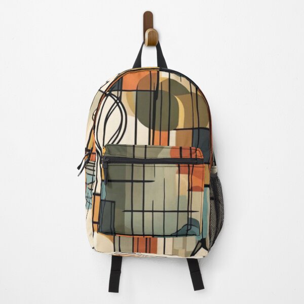 Item preview, Colorful abstract Mid century modern artwork in a vintage style designed and sold by Haiii-Designs.