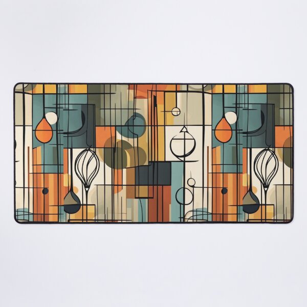 Item preview, Colorful abstract Mid century modern artwork in a vintage style designed and sold by Haiii-Designs.