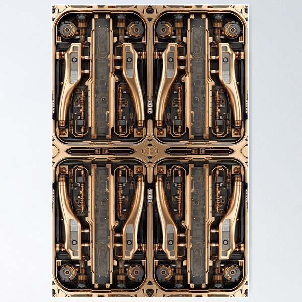 Item preview, Cybernetics _ Black and Gold - 06 designed and sold by Mystic-Images.