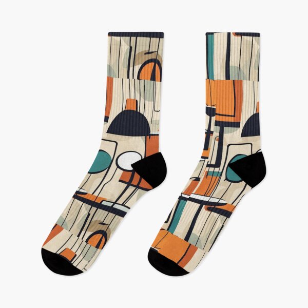 Item preview, Abstract Mid century modern artwork in a vintage retro style designed and sold by Haiii-Designs.