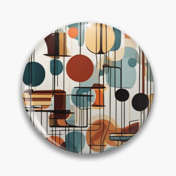 Item preview, Abstract Retro Mid century modern pattern in a vintage retro style designed and sold by Haiii-Designs.