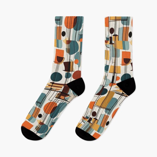 Item preview, Abstract Retro Mid century modern pattern in a vintage retro style designed and sold by Haiii-Designs.