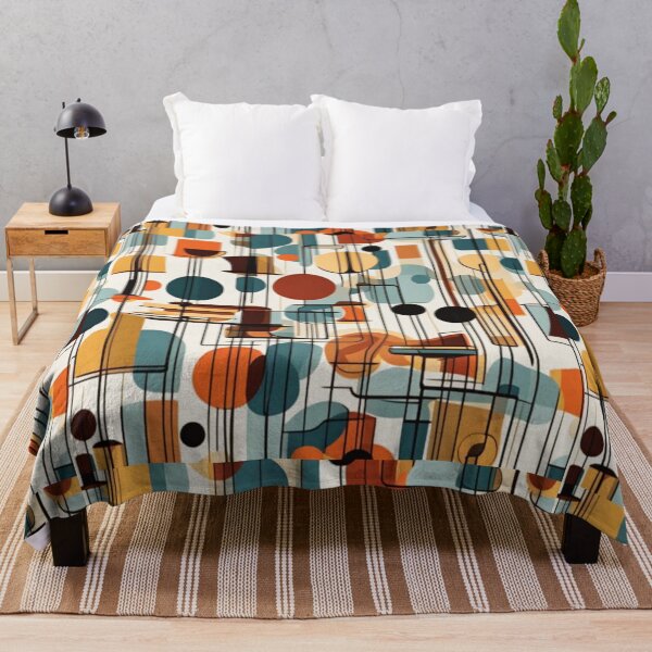 Item preview, Abstract Retro Mid century modern pattern in a vintage retro style designed and sold by Haiii-Designs.