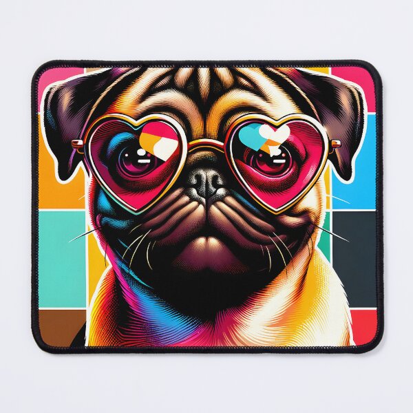 Item preview, Pop Art Pug - Colorful Canine Chic designed and sold by inkArtistryfine.