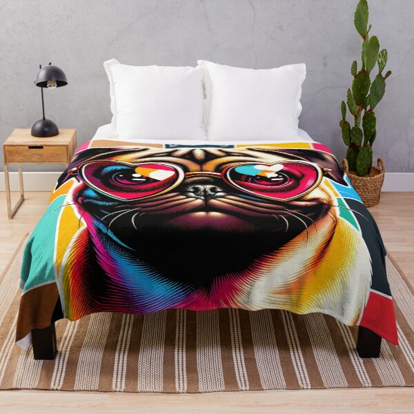 Item preview, Pop Art Pug - Colorful Canine Chic designed and sold by inkArtistryfine.