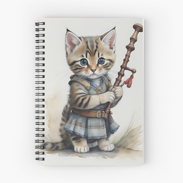 Item preview, Adorable Kitten with Bagpipe designed and sold by greygoul.