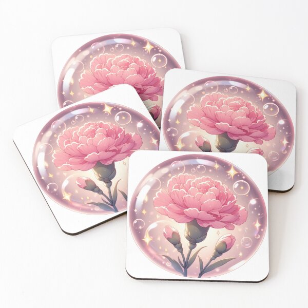 Item preview, Pink Carnation Flower Bubble designed and sold by erkabees.