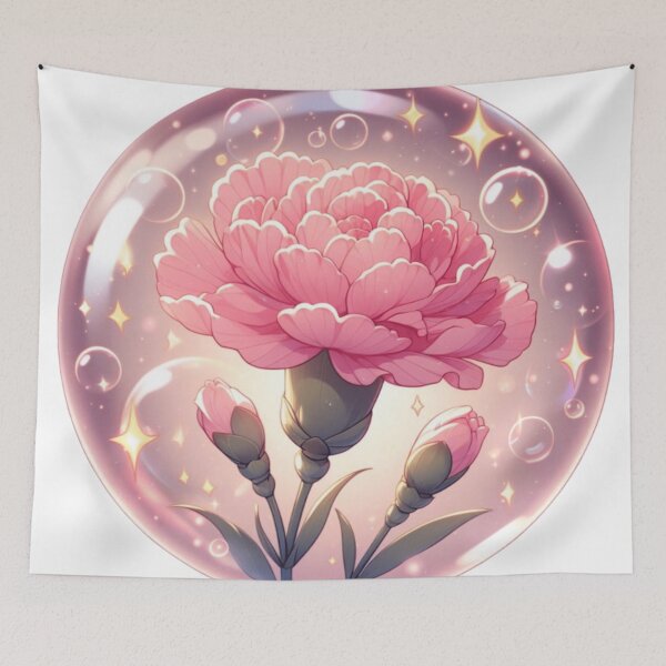 Item preview, Pink Carnation Flower Bubble designed and sold by erkabees.