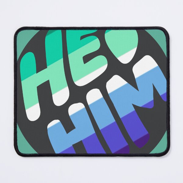 Item preview, He/Him Pronoun Sticker (MLM) designed and sold by OctagonGlasses.