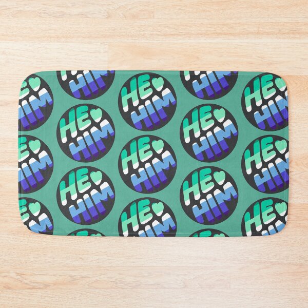 Item preview, He/Him Pronoun Sticker (MLM) designed and sold by OctagonGlasses.