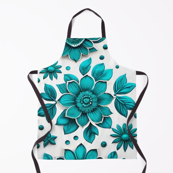 Item preview, Turquoise flowers designed and sold by MatrixTattoo.