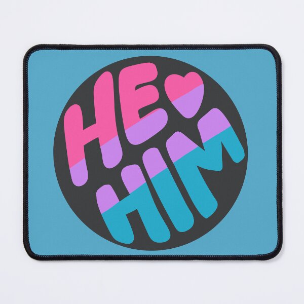 Item preview, Copy of He/Him Pronoun Sticker (Bisexual) designed and sold by OctagonGlasses.