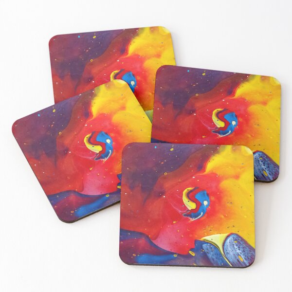 Item preview, Acrylic Pour Painting Entitled Meeting In Space designed and sold by Anita Szombati.