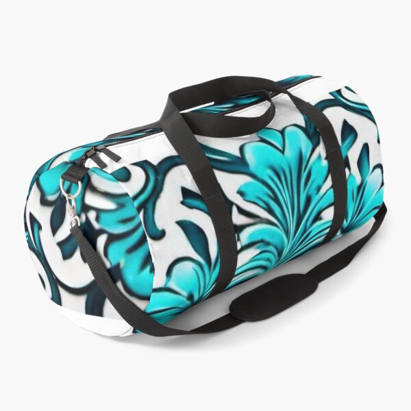 Item preview, Turquoise flower pattern designed and sold by MatrixTattoo.