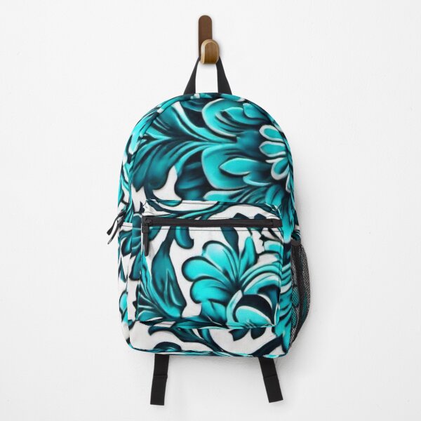 Item preview, Turquoise flower pattern designed and sold by MatrixTattoo.
