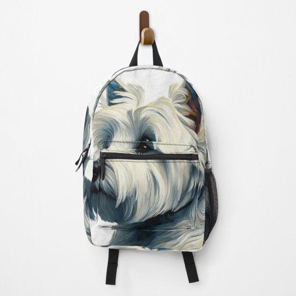 Item preview, Van Gogh Style West Highland Terrier Portrait - Westie Painting White Background designed and sold by Star-Fragment.