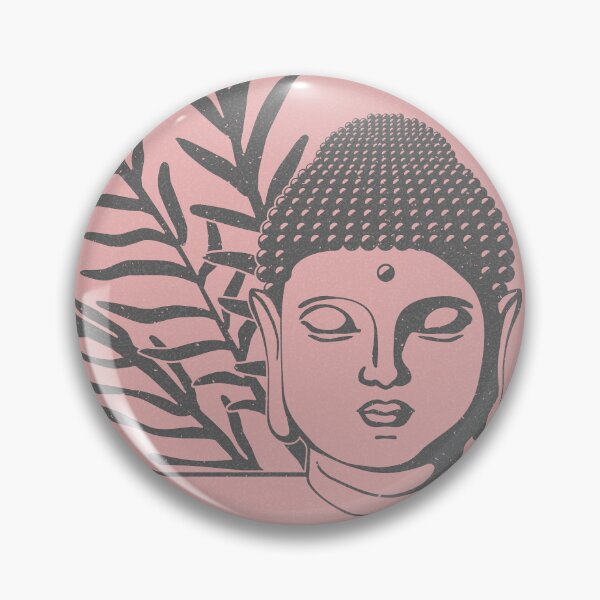Item preview, Buddha Head Statue with Palm Fronds - Rose + Slate designed and sold by Irene Estelle.