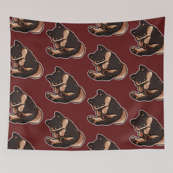 Item preview, Kawaii Sleepy Shiba designed and sold by heysoleilart.