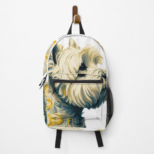 Item preview, Precious West Highland Terrier Portrait in the Style of Van Gogh - Westie Painting designed and sold by Star-Fragment.