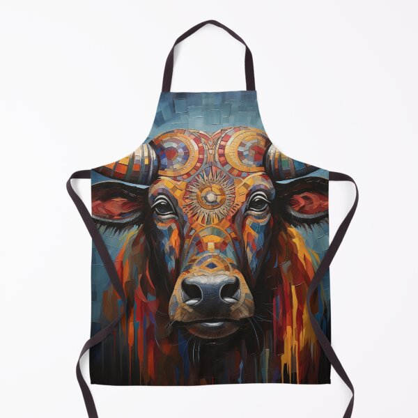 Item preview, African buffalo Art designed and sold by Rockwpapart.