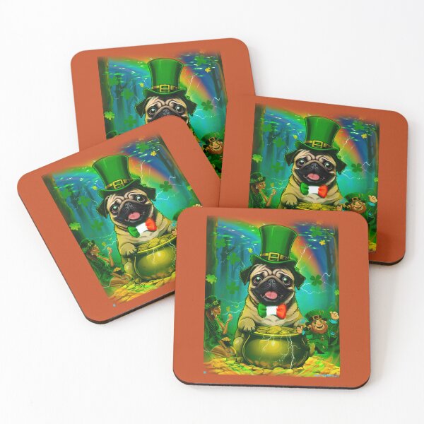 Item preview, Pug HAPPY HOLIDAYS 146 ST. PATRICK DAY ALTERNATIVE designed and sold by RedBluffTraders.